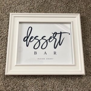 Two wedding/event signs - dessert bar & flip flops
